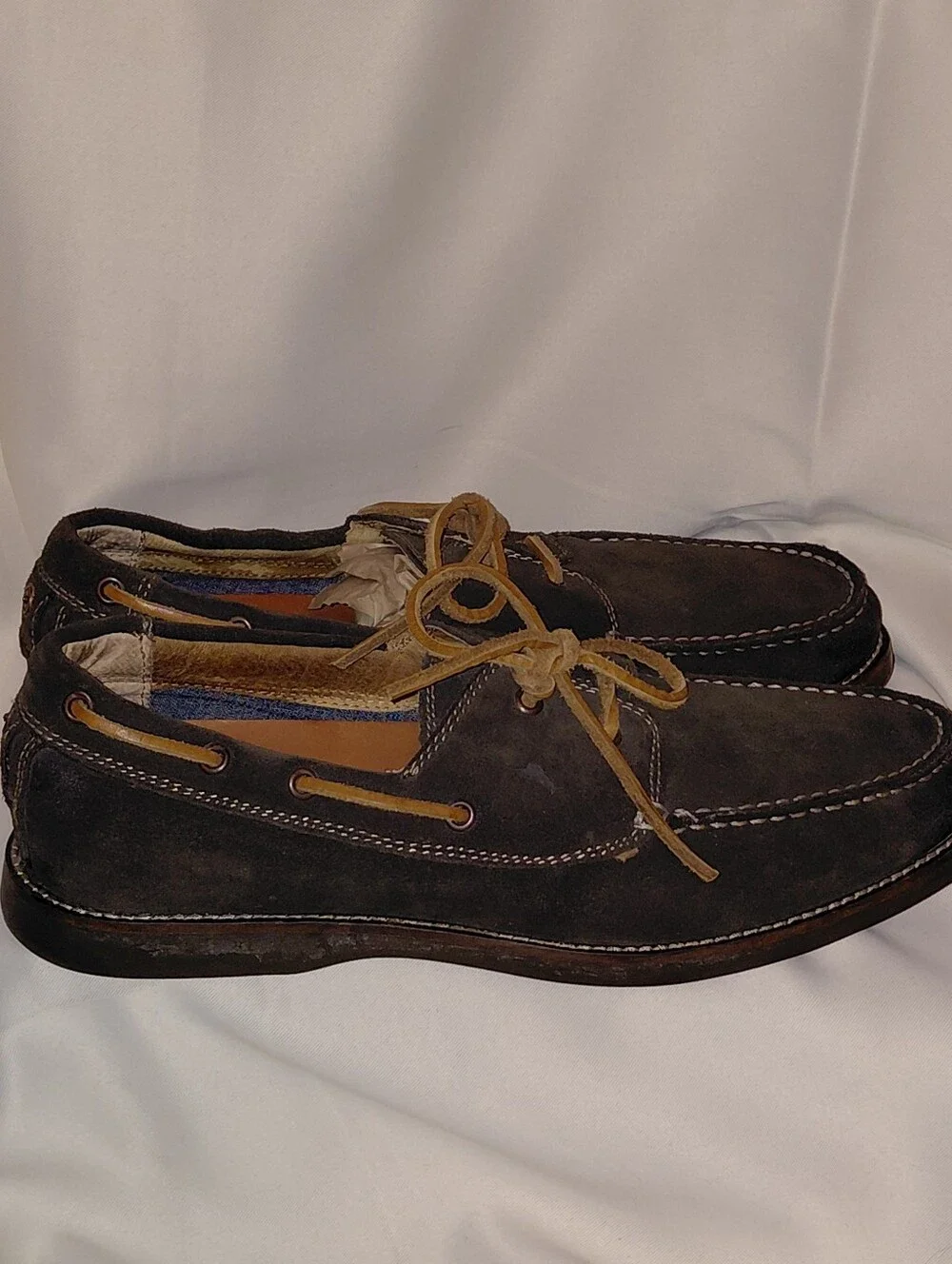 Tommy Bahama Men’s Sz 11M Dark Brown Rocker Canyon Camp Moc Suede Boat Shoes